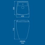 Veronia Wall Hung Washbasin - Image 3