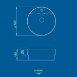 Alvand Semi Recessed Washbasin - Image 2