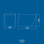 Concept Wall Hung Toilet - Image 4