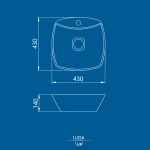 Luisa Countertop Washbasin - Image 6