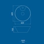Sadaf Countertop Washbasin - Image 6