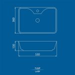 Tulip Countertop Washbasin - Image 8